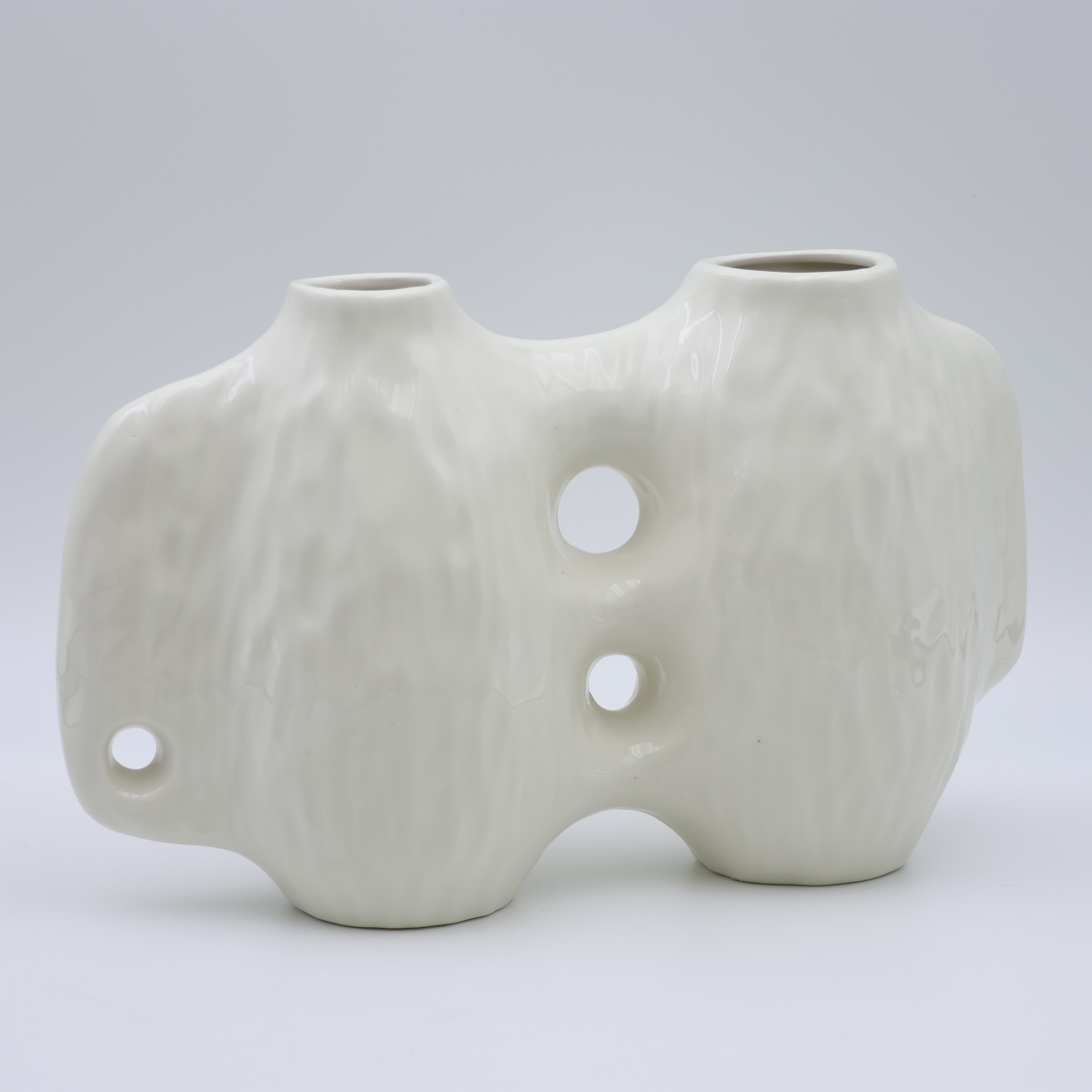 I-Ceramic Nordic Art Flower Vase White