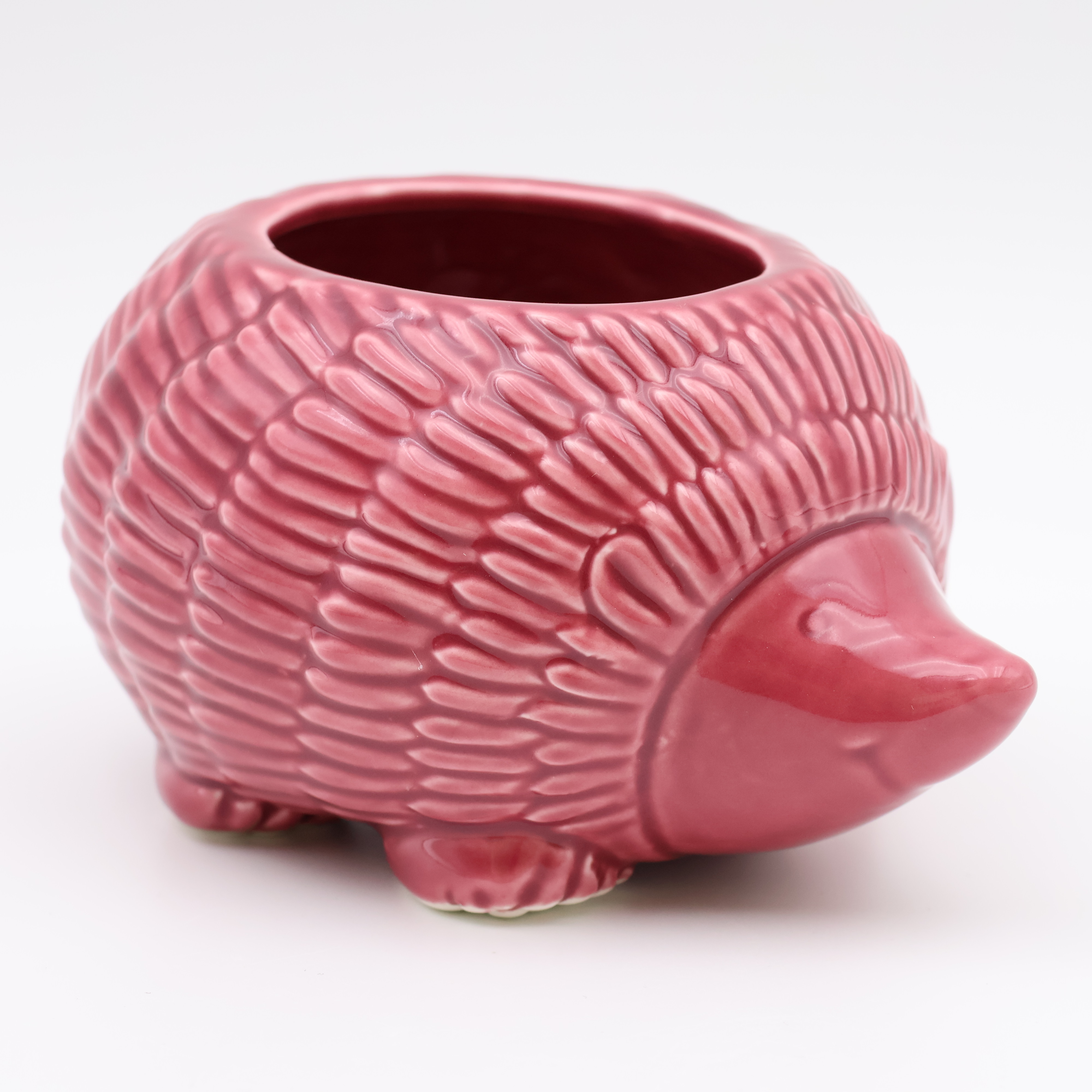 Ceramic Hedgehog Planter Pot Pink