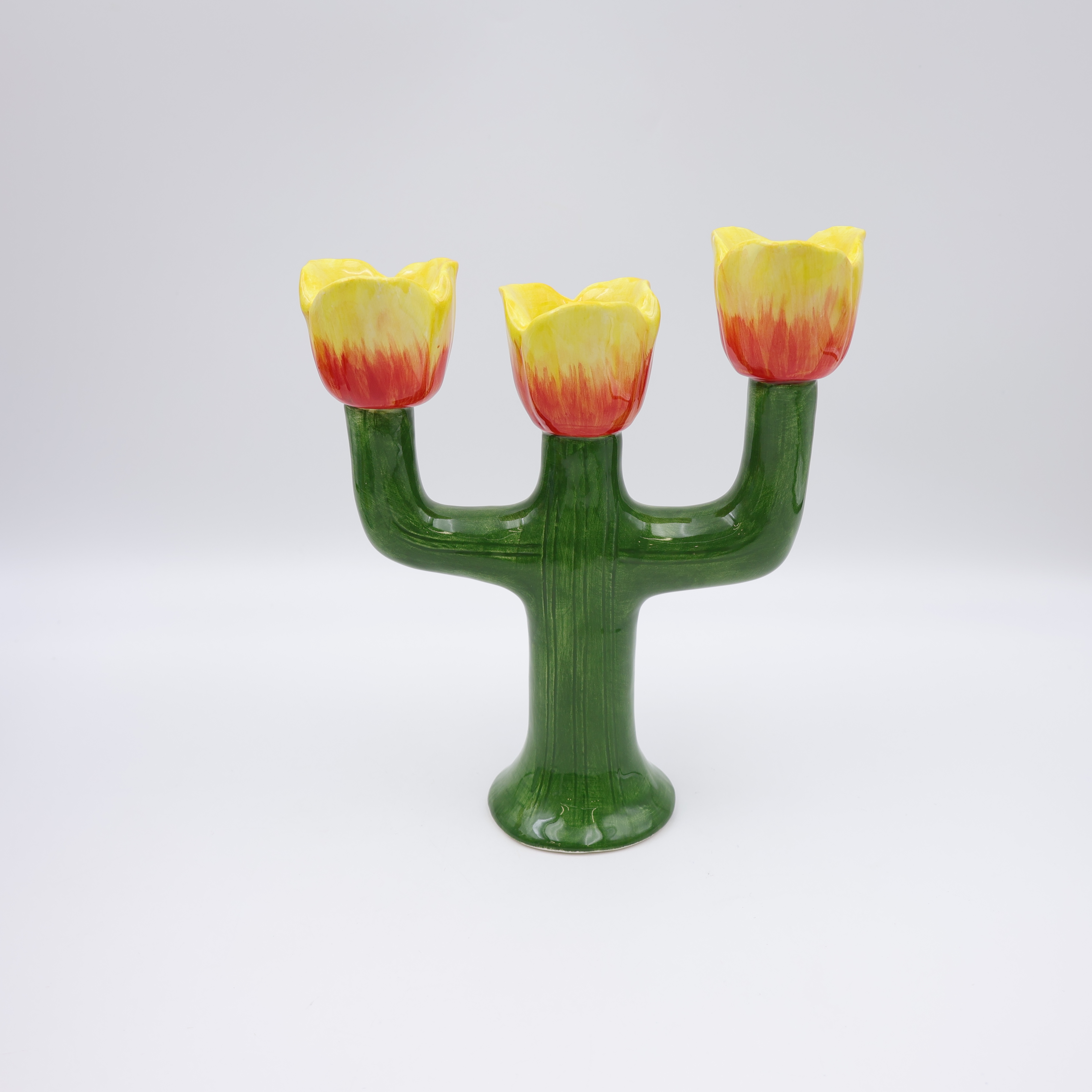 Ceramic Tulip Candle Holder
