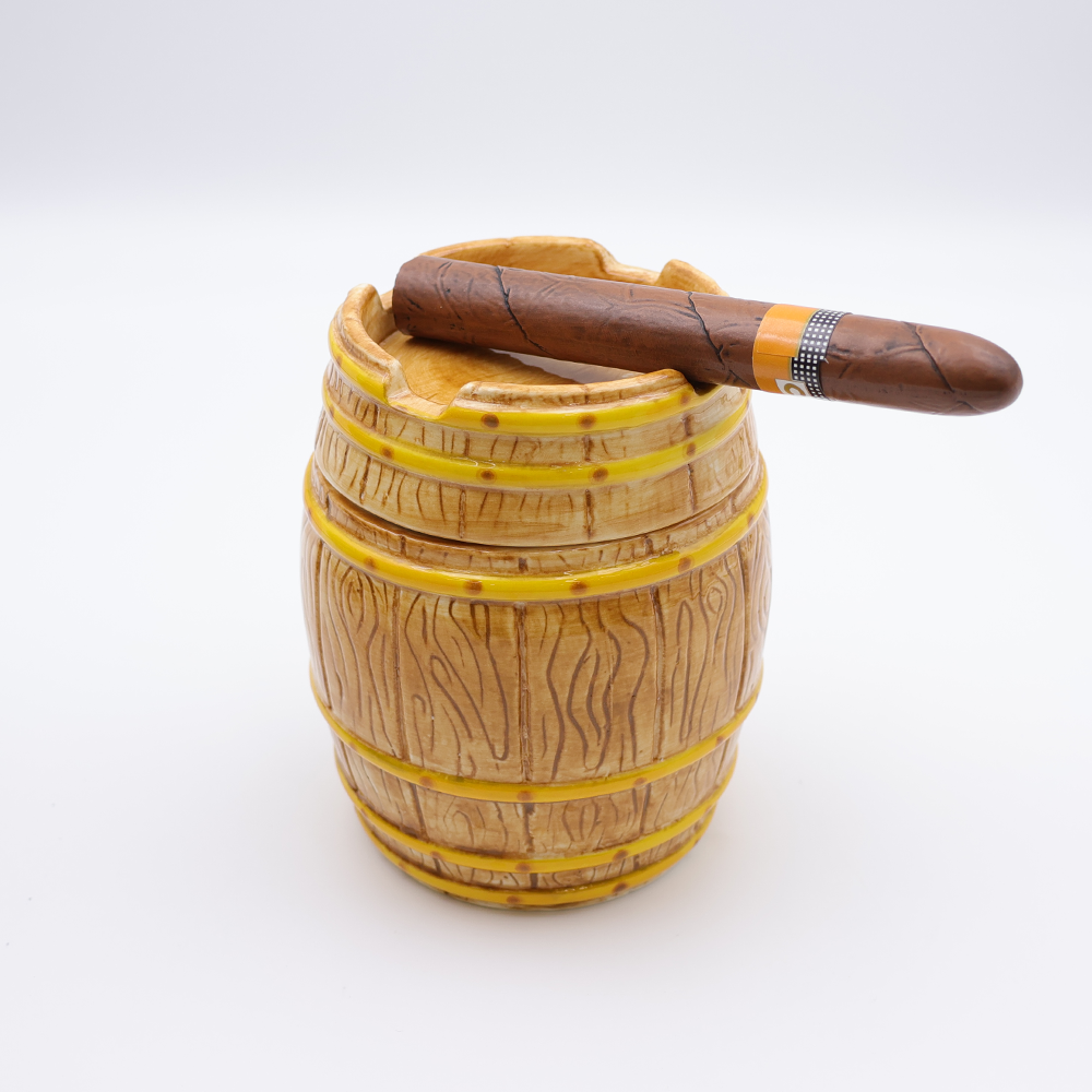 Ceramic Wine barrels Ashtray
