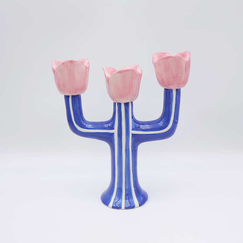 Keramik Tulip Lilin Holder