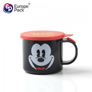 Mini Cartoon Water Cup Plastic Cup with Lid