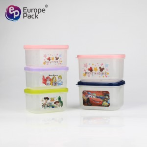 Mini Storage Box 2pcs Plastic Food Container with Lid