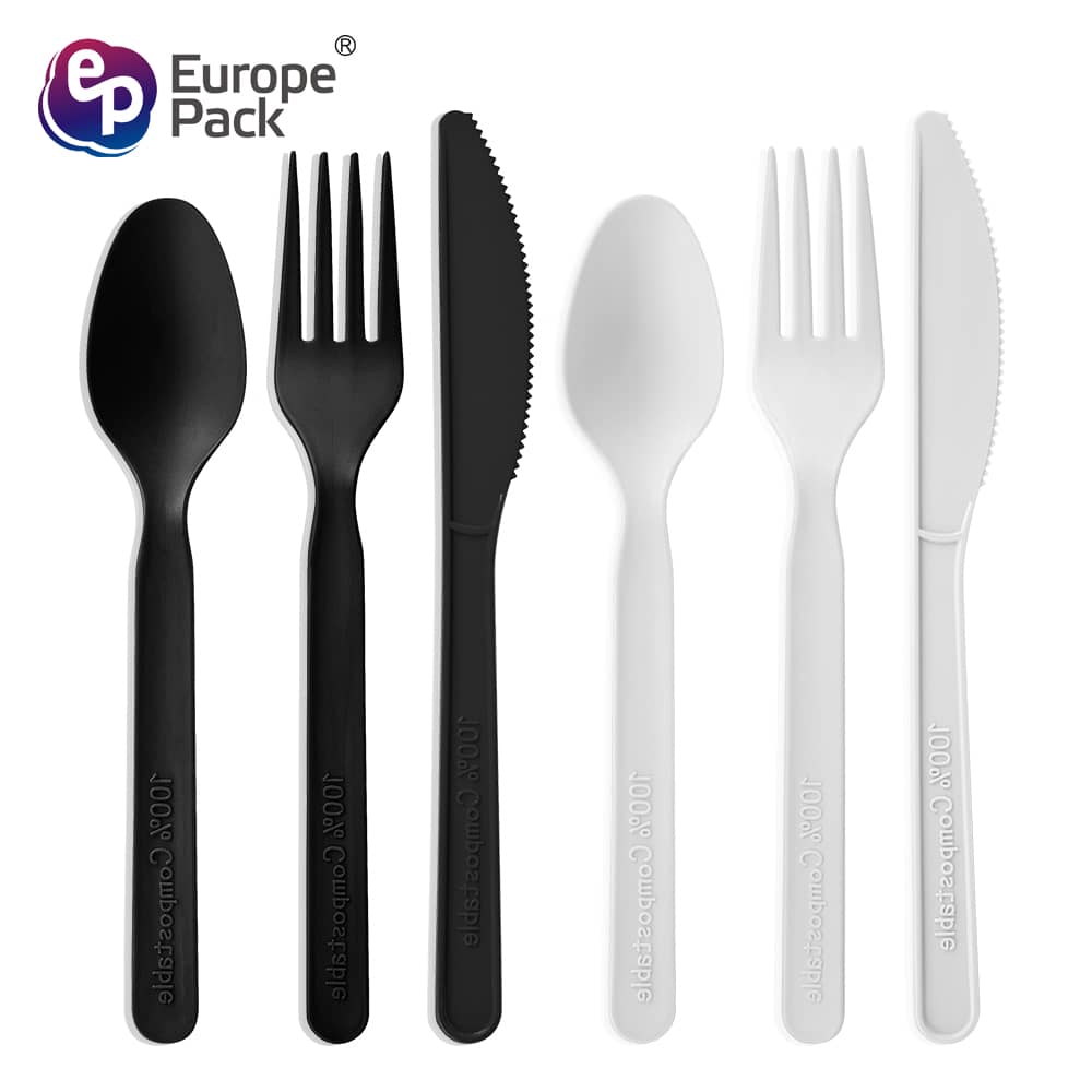 OEM/ODM China Plastic Falafel Spoon - 100% compostable cutlery  – Europe-Pack