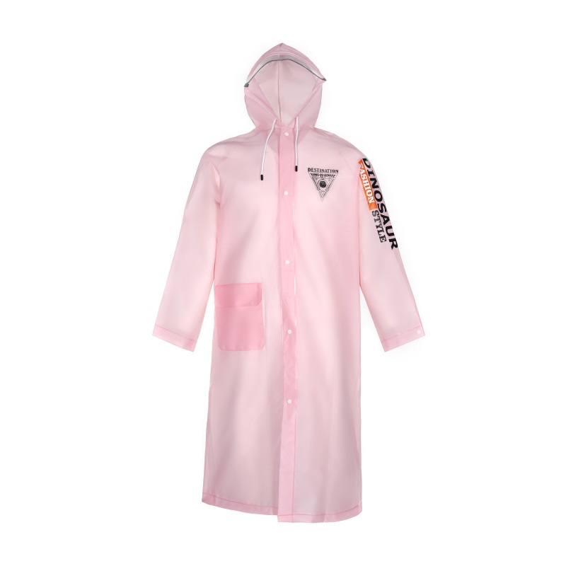 PEVA raincoat  with customized logo printing