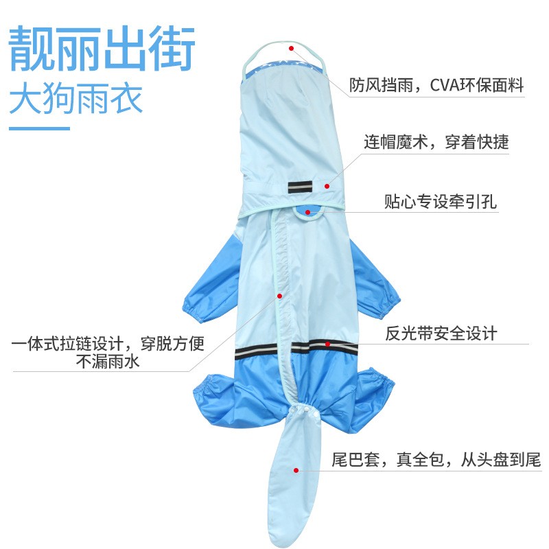 Dog Raincoat With Hoodie New Pet Dog Wear Waterproof & Adjustable Raincoat At Lowest Price
