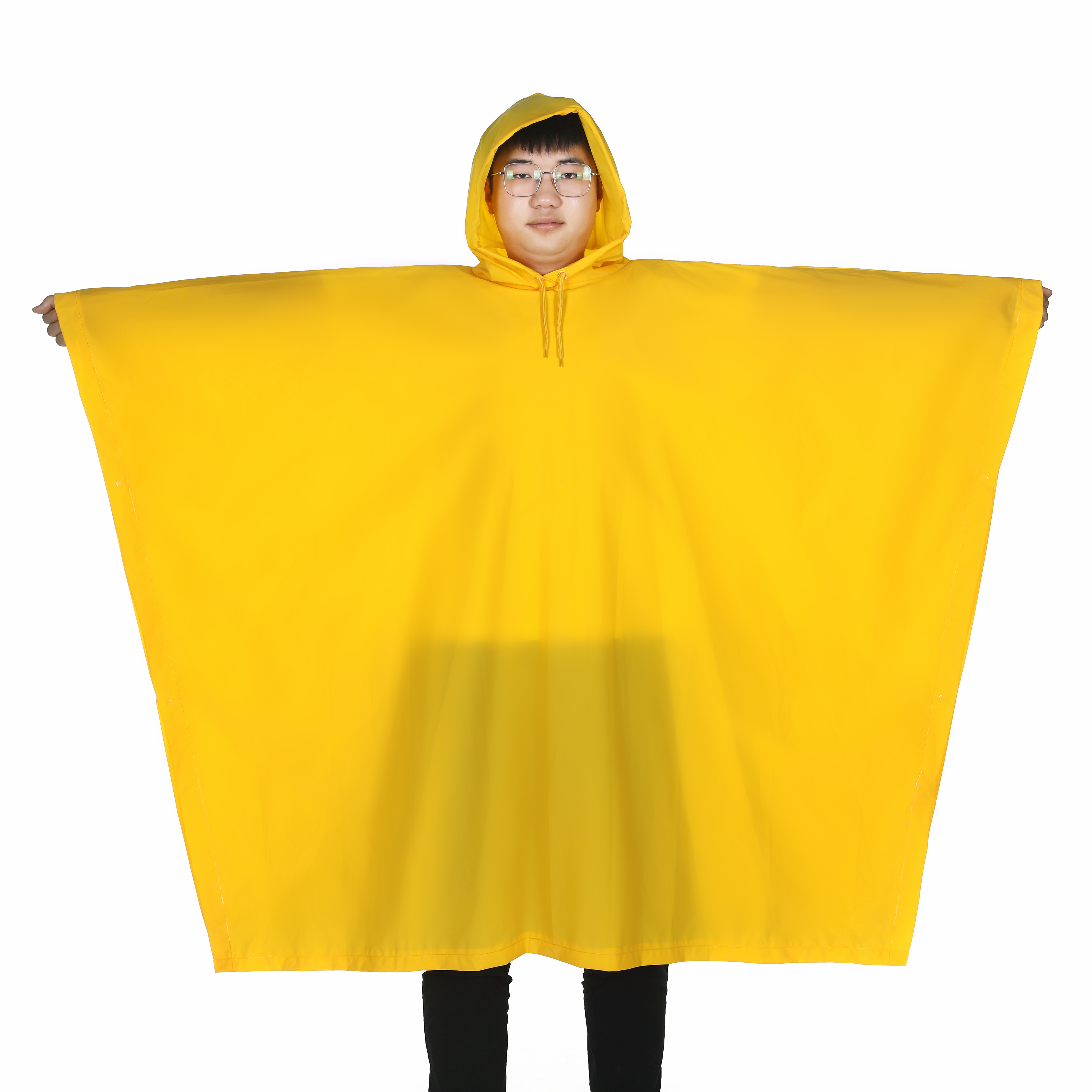Vinyl Fisherman Rain Coat LOGO PVC Poncho For Adults