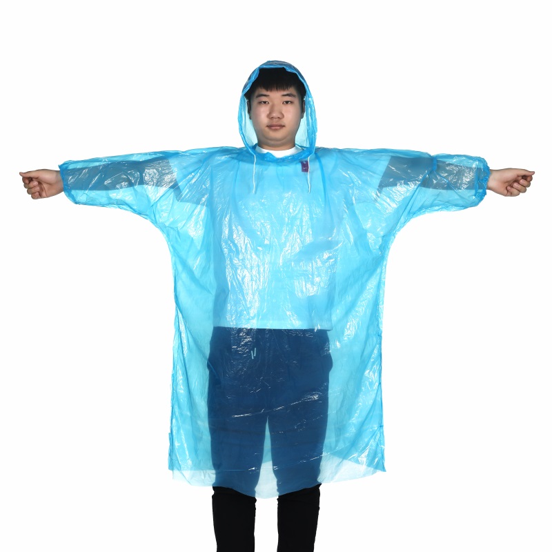 China PE Portable Disposable Raincoat Poncho Raincoats for Men