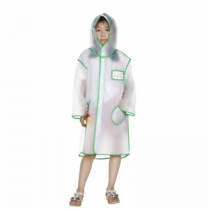 2021 wholesale price Poncho Raincoat Disposable - FASHION CARTOON PVC MATERIAL KIDS RAINCOAT  – De Body