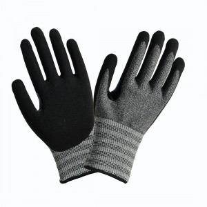 Natural Latex Palm Coated Gloves Sandy Surface Supply OEM/ODM China Fashion Design Latex Coated Anti-Cutting Gloves – Dexing
