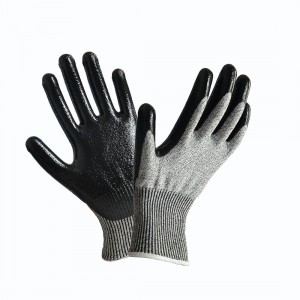 Cut resistance gloves,nitrile coated