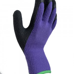 7g Wholesale Customized Reliable Quality Brushed Shell Latex Crinkle Coating Labor Hand Working Gloves
