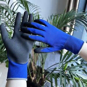 Wholesale 18G Nylon with Foam Latex Working Safety Work Gloves