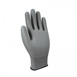 13G Nylon Liner with PU Palm Coated Safety Work Gloves