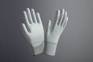 13-gauge carbon fiber liner PU coated gloves