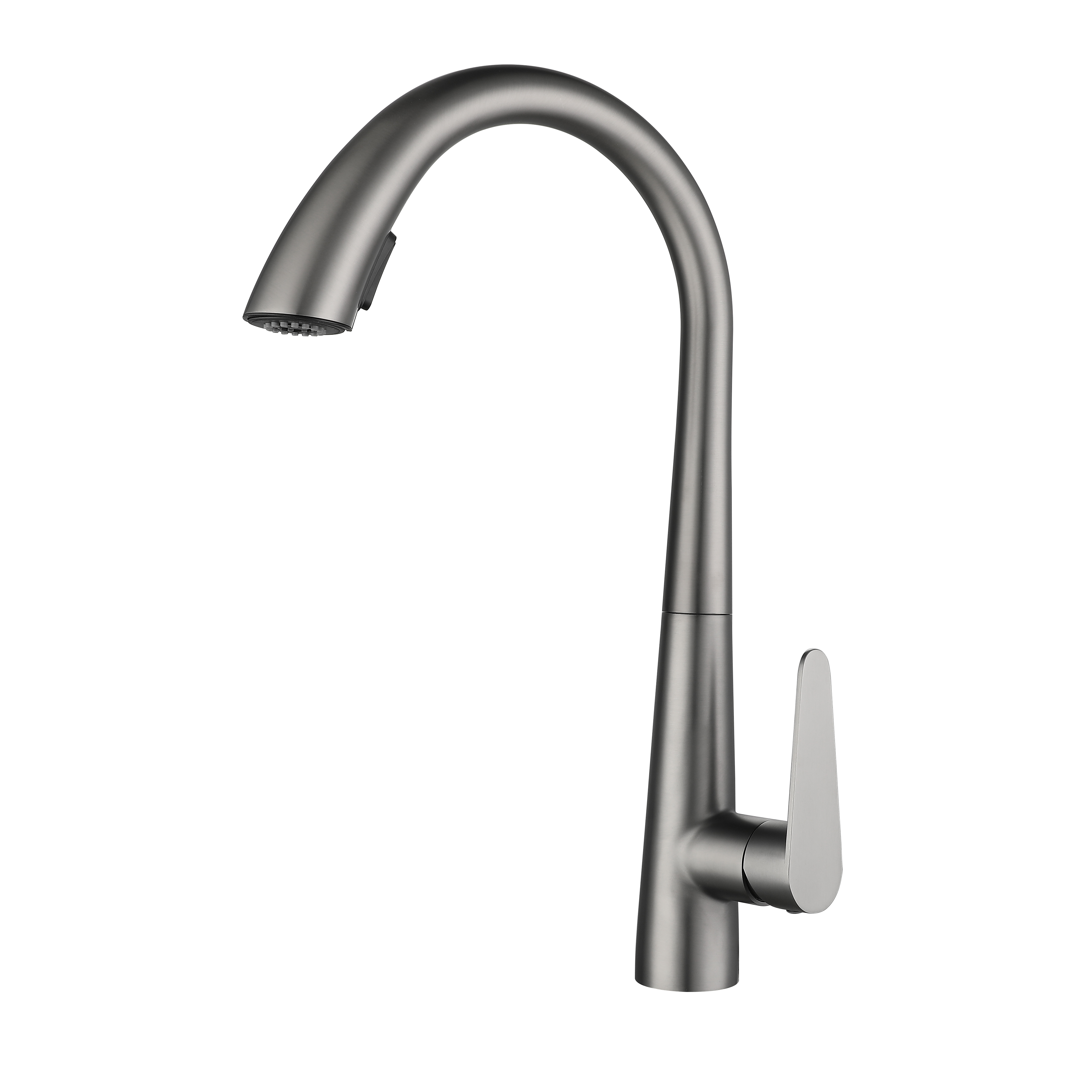 Gun Metal Grey faucet stainless steel Kitchen Faucet Flexible Pull out  Faucet with Sprayer
