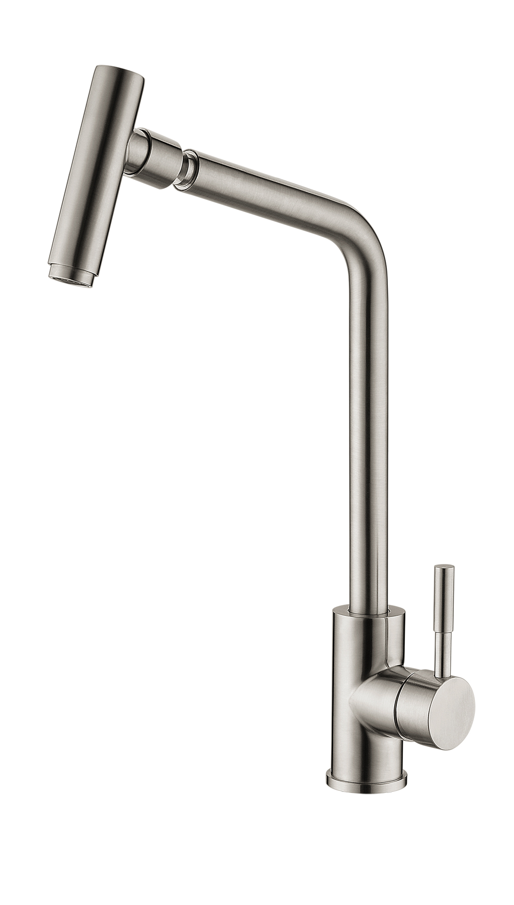 Single-hole faucet Kitchen faucet Stainless steel double-mode taps