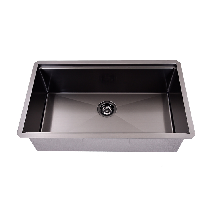 Color Black Gold Rose sinks PVD Nano customized Stainless Steel Kitchen Sink Factory Dexing OEM/ODM undermount sink single bowl
