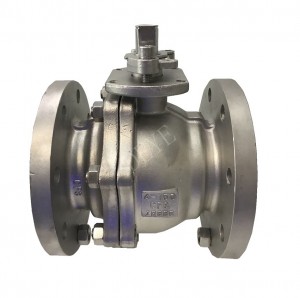 split body Stainless steel flanged ball valve with PN16 PN25 PN40