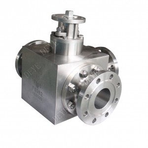 Forged duplex stainless steel F53 ball valve with ISO5211 branch