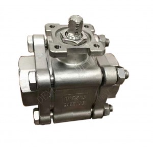 duplex hindi kinakalawang na asero F51 2000PSI ball valve