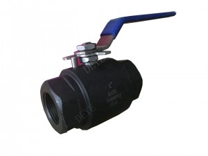 A105 បង្កើត 800LBS 3-pcs ball valve ជាមួយ NPT