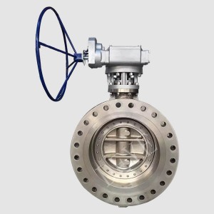 triple offset PN64 Butterfly Valve with Flange ends