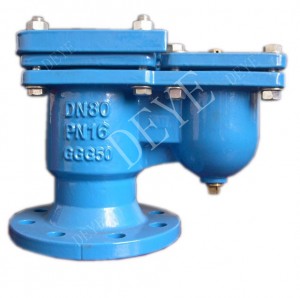 Double sphere air release valve with flange A-H-02