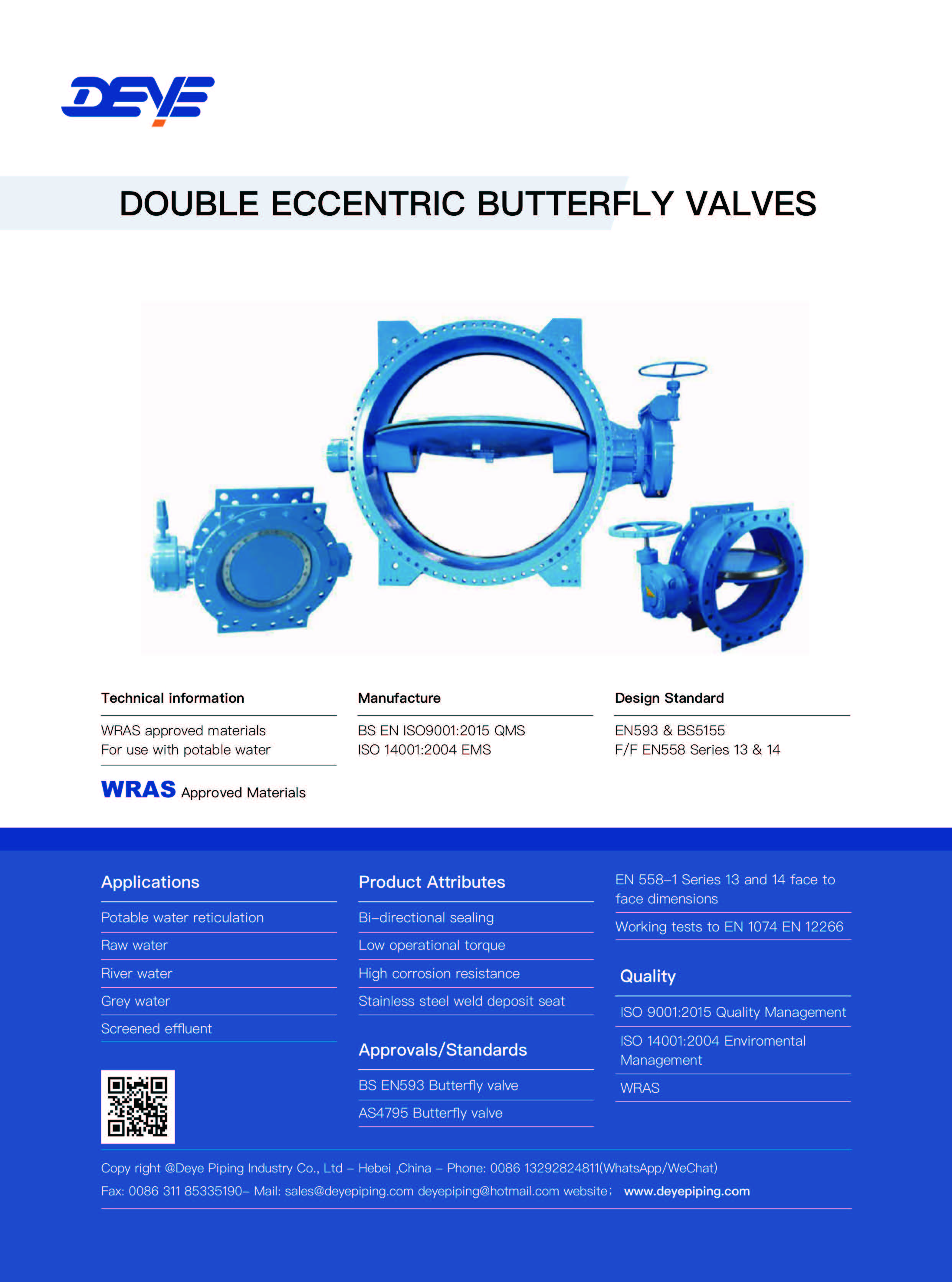 Catalogue of Double Eccentric Butterfly Valve 