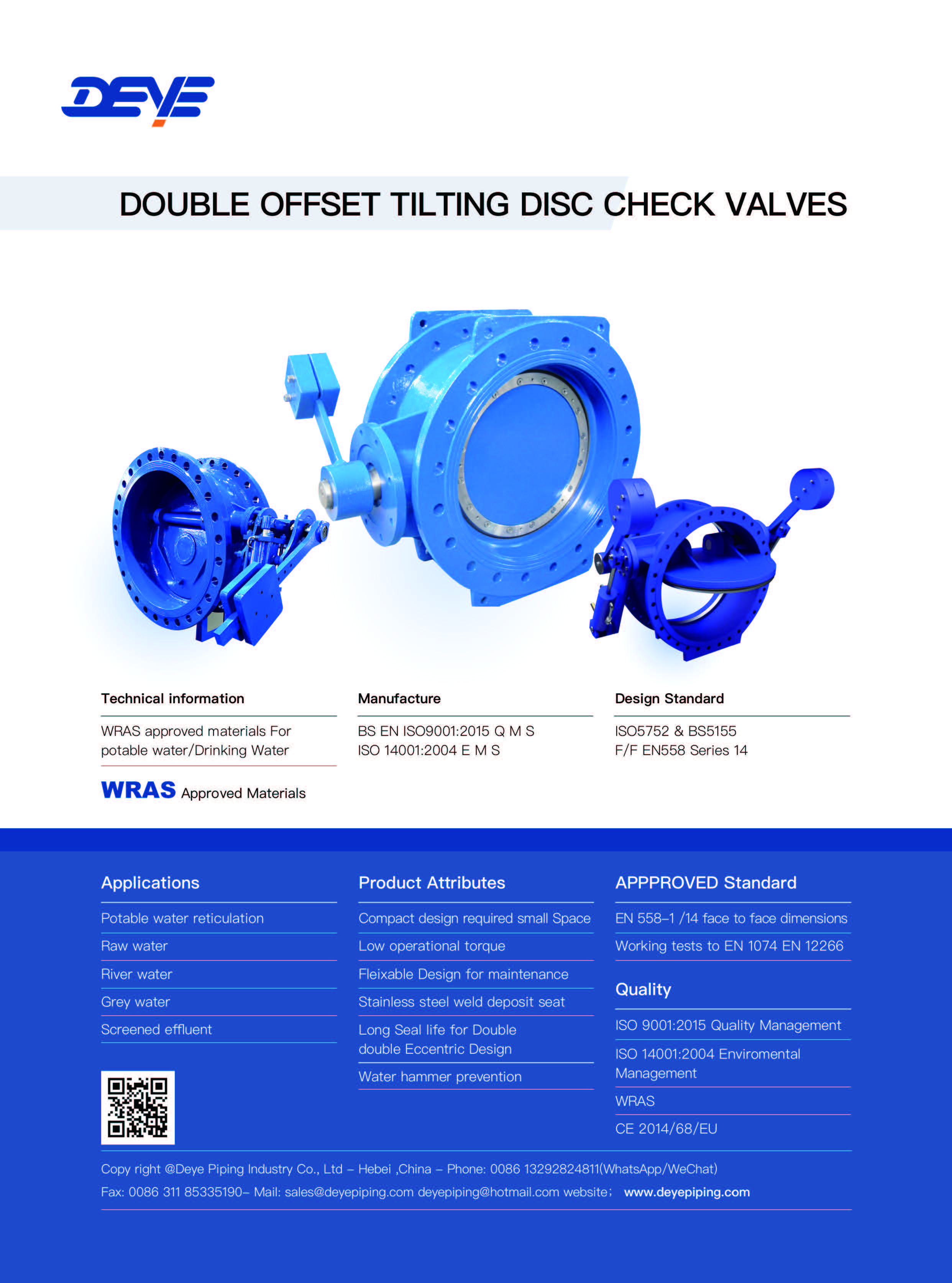 Catalogue of Tilting Disc Check Valve 