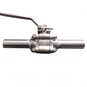 3-PC spit ss 2000PSI ball valve with NPT
