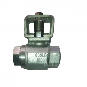 2-PCS Forged DSS F51 ball valve with NPT
