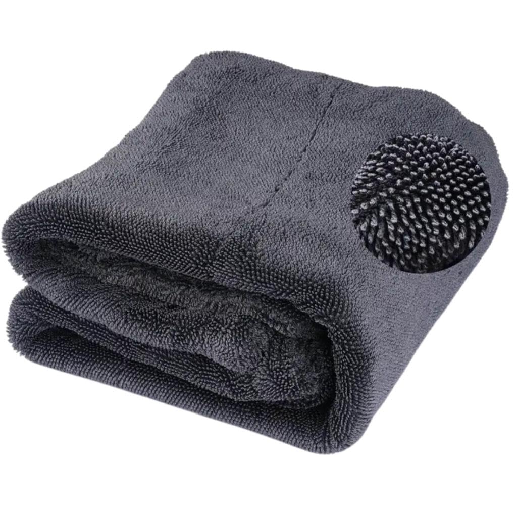 Microfiber Cleaning Towel Cars Custom 1300GSM Twisted Loop Car Wash Towel Super Water Absorbent Micro Fiber Drying Towel