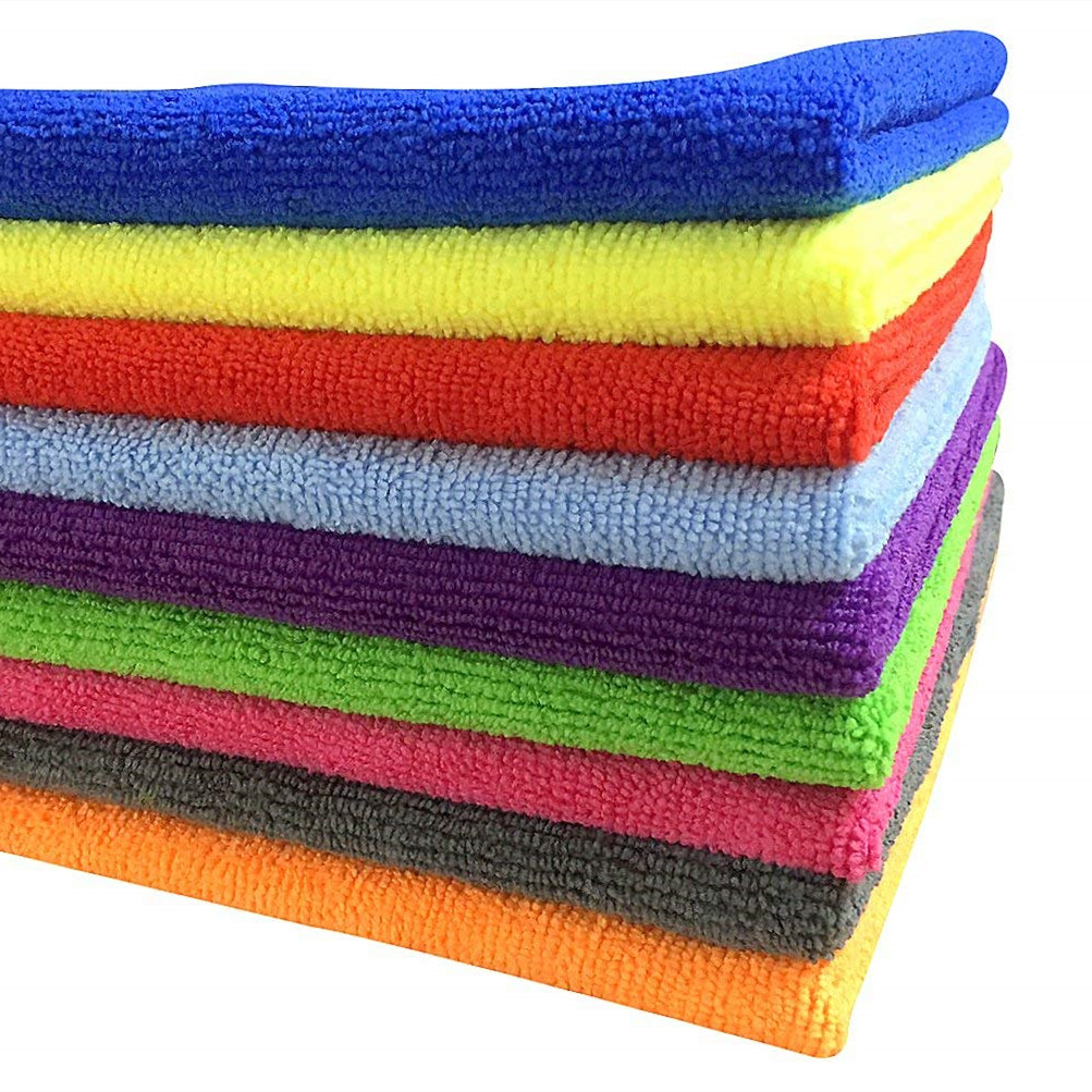 Custom Knitted Microfiber Cleaning rags Dish Towels Kitchen cleaning Cloth for Household