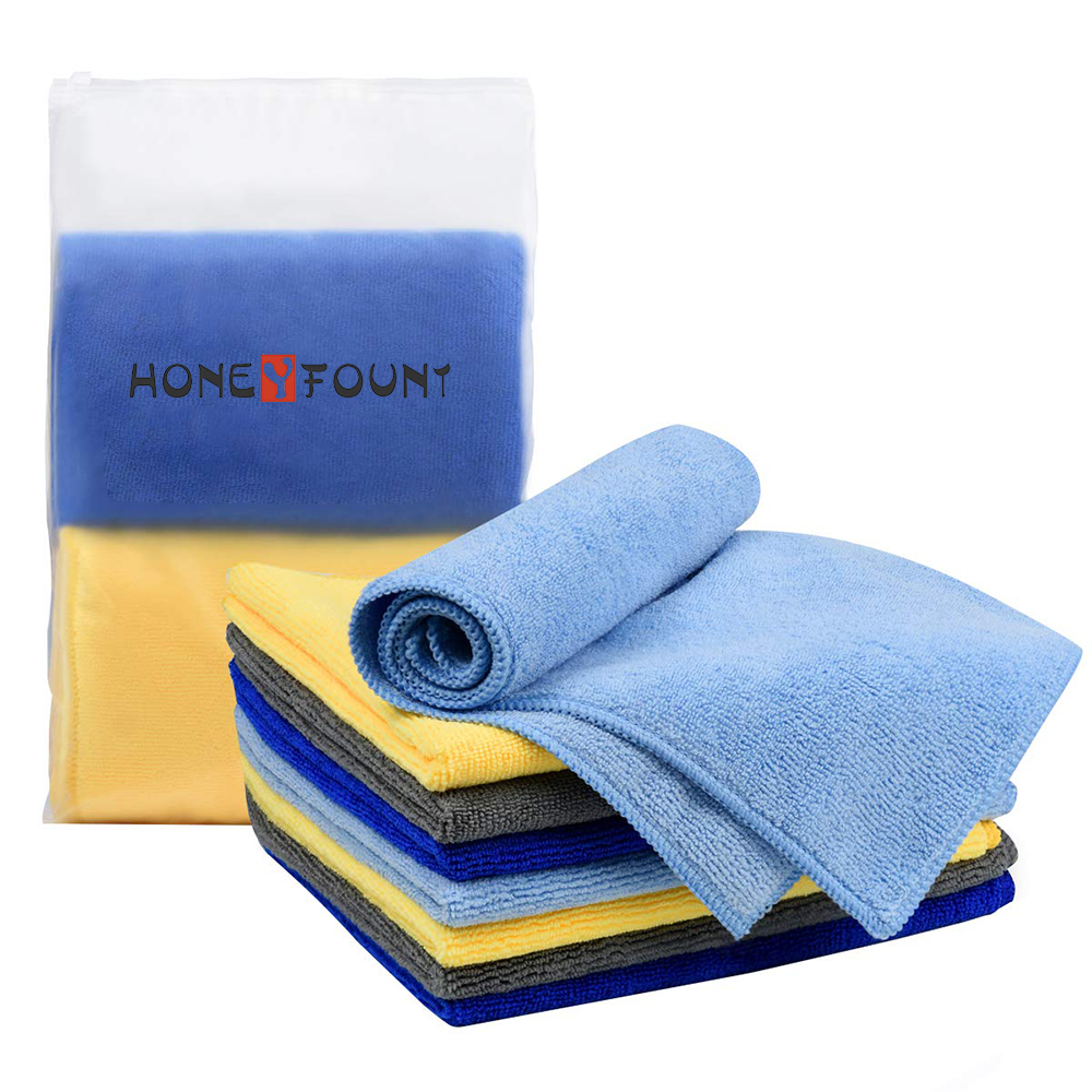 Custom Premium All-Purpose Softer Microfiber Cleaning Cloth Microfiber Towel Microfibercar Drying Towel