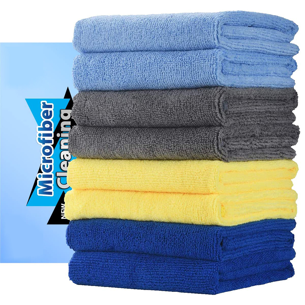 High Quality Soft Kitchen Car Microfiber Cloths Blue Yellow Green Pink Cleaning Cloth Microfiber Towel Magic Cleaning Cloth