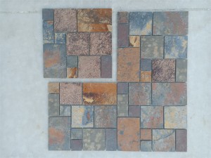 Slate Natural Square Stone Mosaic tiles