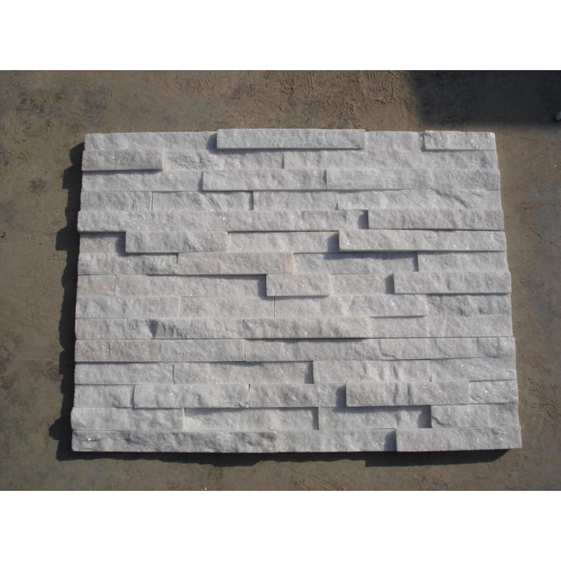 White quartz natural wall cladding ledge stones