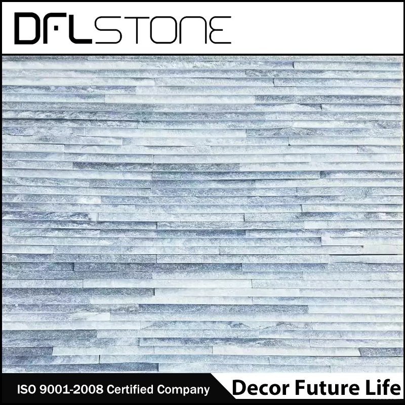 Good Quality Water Stone – Grey Quartz Water Flow Natural Stone Paneling – DFL