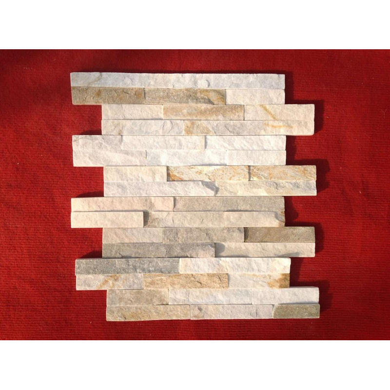 8 Year Exporter Grey Stone Cladding - Honey gold thinner stacked stones for outside wall – DFL