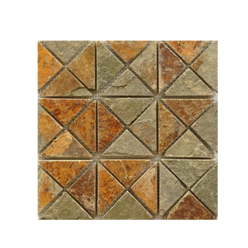 Rusty Natural Slate Stone Mosaics