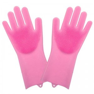 Food Grade Silicone Rubber Heat Resistant Gloves Cleaning Brush