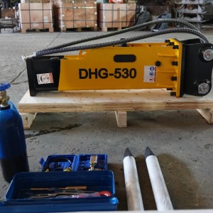 DHG საბითუმო ექსკავატორის ყუთის ტიპის დუმიანი ჰიდრავლიკური ჩაქუჩით ამომრთველი