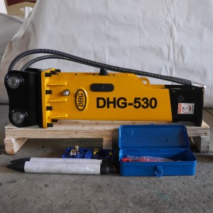DHG күпләп экскаватор тартма тибындагы тавышсыз гидротехник чүкеч сындыручы