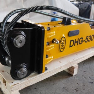 Martillo hidráulico silenciado tipo caja para excavadora al por mayor DHG