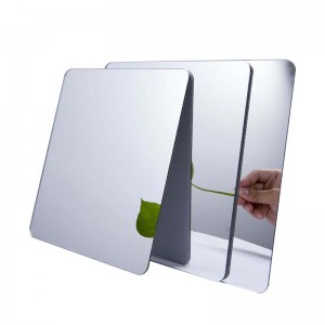 Buy a clear acrylic mirror for perfect reflections