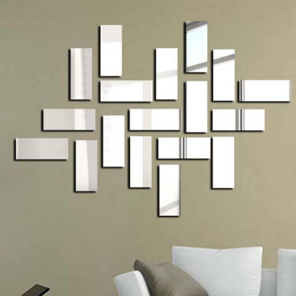 Flexible Mirror Sheets, Mirror Wall Stickers Non Glass Self Adhesive Mirror  Compatible With Bathroom, Bedroom Dresser Tw
