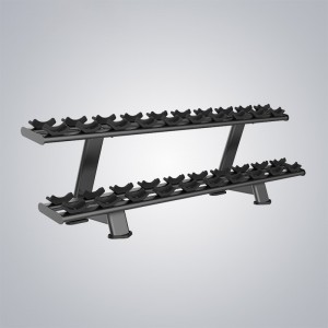 China Chest Press Suppliers –  2-Tier 10 Pair Dumbbell Rack E7077  – DHZ