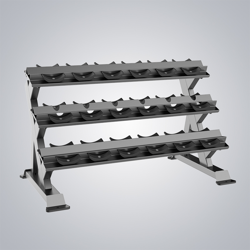 Wholesale Core Home Fitness Stand Manufacturer –  3-Tier 10 Pair Dumbbell Rack E3067  – DHZ