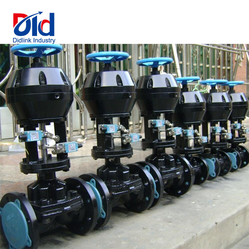 Main features of pneumatic rubber lined diaphragm valve